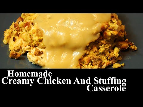 Creamy Chicken And Stuffing Casserole | CHICKEN | Thanksgiving | The Southern Mountain Kitchen