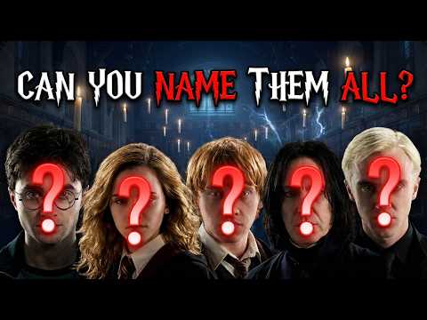Only TRUE Potterheads Can Name All These Characters (99% Fail!) - Harry Potter Quiz