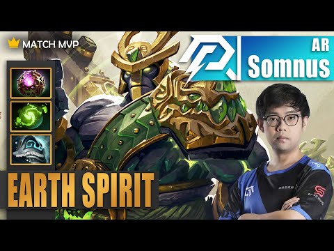 Earth Spirit Mid | AR.Somnus | SOMNUS 14 KILLS MIDLANE CARRIED HIS TEAM | 7.34b Gameplay Highlights