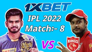 KOLKATA vs PUNJAB IPL 2022 1xBet Prediction | IPL Today Match 1xBet Prediction