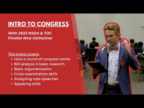 Intro to Congressional Debate Lecture w/ Nick Ostheimer