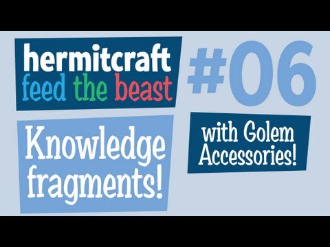 Thaumcraft 3 Knowledge fragment introduction - ep06 Hermitcraft Feed the Beast