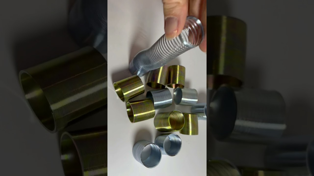 Mini metal coil spring fidget toy