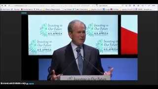 George W Bush Speaks at US-Africa Summit