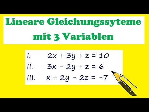 #03 Lineare Gleichungssysteme 3: Mit drei Variablen