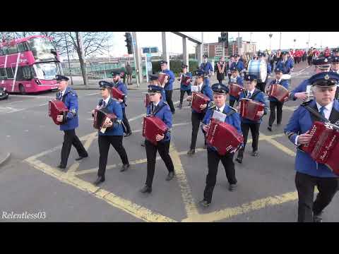 Legananny Accordion (Full Clip 4K) @ UDR2 Memorial Parade ~ 25/02/23 (4K)