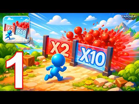 Mob Control - Gameplay Walkthrough Part 1 - Join & Clash Stickman Army (Android, iOS)