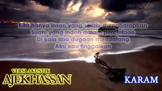 Download lagu KARAM~Acoustic cover by Ajek Hassan   YouTube mp3