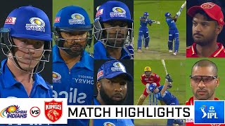 Punjab Kings vs Mumbai Indians Full Match Highlights, PBKS VS MI Full Highlights, Dhawan Mayank