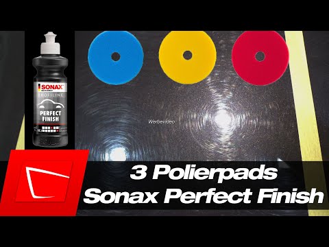 Polieren lernen - Wie unterschiedlich arbeiten Polierpads mit Sonax Perfect Finish - starke Kratzer!