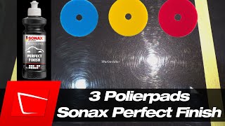 Polieren lernen - Wie unterschiedlich arbeiten Polierpads mit Sonax Perfect Finish - starke Kratzer!