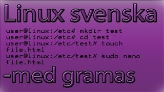 Linux på svenska  - 6 - ta bort filer och mappar