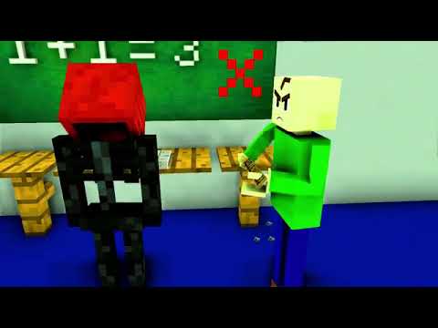 Monster School BALDI'S BASICS CHALLENGE   Minecraft Animation