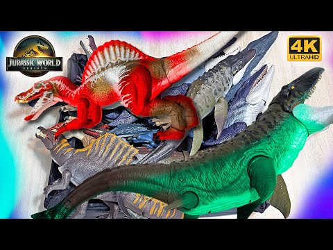 NEW 2025 Jurassic World Rebirth Spinosaurus VS Mosasaurus  Toys Collection!