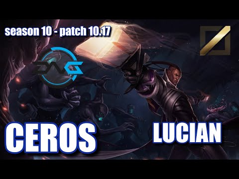 【韓国サーバー/M1】DFM Ceros ルシアン(Lucian) VS カシオペア(Cassiopeia) MID - Patch10.17 KR Ranked【LoL】