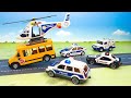 Полицейская машина Школьный автобус Грузовик - самые новые игруш