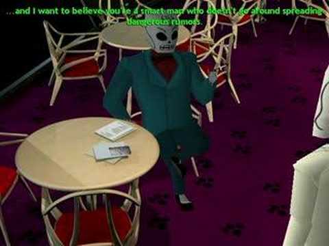 Grim Fandango: Getting Virago's cigarette case.