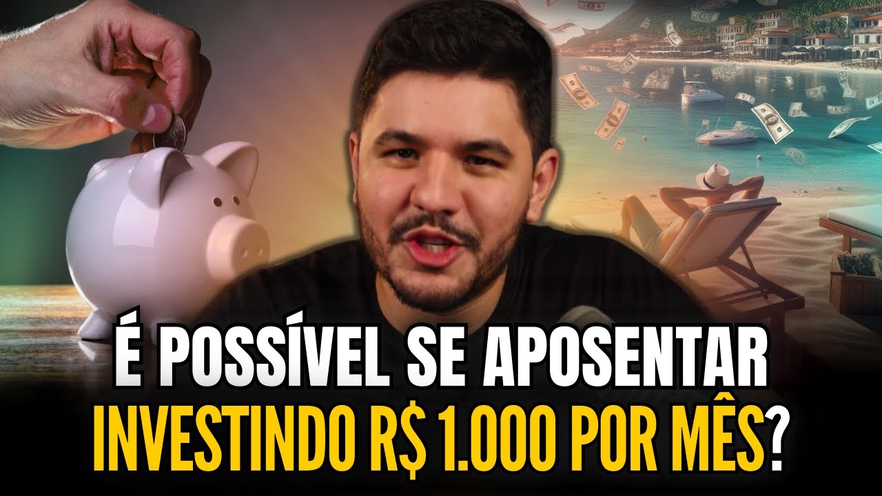 É possível se aposentar em 10 anos investindo R$ 1.000 por mês?