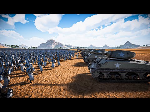 20 Auto Sherman VS 3,000,000 Heavy Knight - Ultimate Epic Battle Simulator 2 | UEBS 2