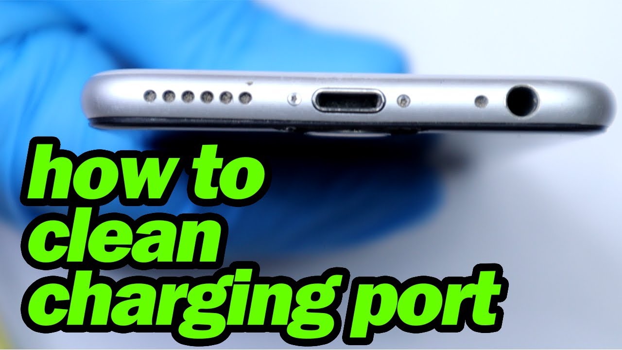 how to clean an iPhone charging port