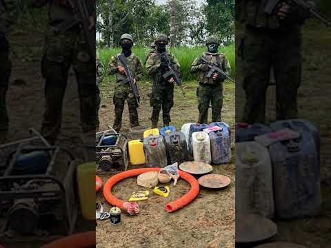 Operativo en Esmeraldas: Maquinaria neutralizada, $850.000 golpe… ¿pero SIN detenidos?  #ecuador