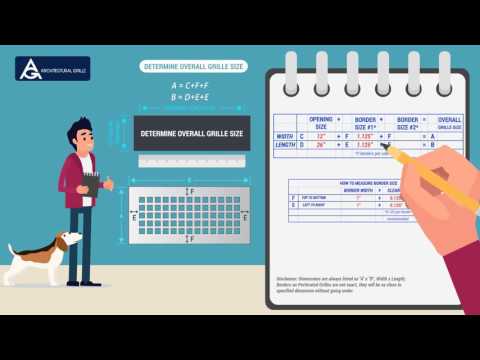 Architectural Grille: Measuring A Perforated Grille