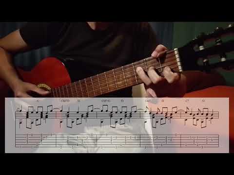 Girl From Ipanema (Antonio Carlos Jobim) | Fingerstyle Guitar | Tutorial | Tabs on screen