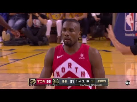 Serge Ibaka All Game Actions 2019 NBA Finals Game 6 Raptors vs Warriors Highlights
