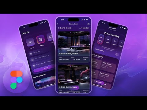 UI Design a Travel App in Figma from scratch thumbnail