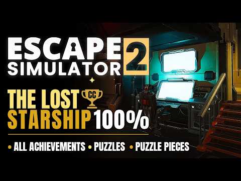 Escape Simulator 2 — Lost Starship 100% Walkthrough | All Puzzles & Puzzle Pieces (No Commentary)