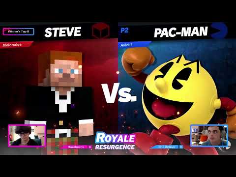 Mazebeans (Steve) vs Octave (Pac-Man, Incineroar) - Royale Resurgence 11 Winners Top 8