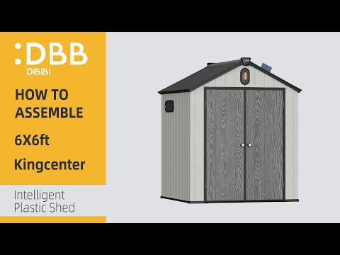 DBB DiBiBi Intelligent Plastic Shed 6x6ft Assembly video（New part number）