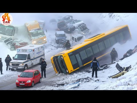 Icy Road Madness Caught on Camera - Winter Driving Fails #38