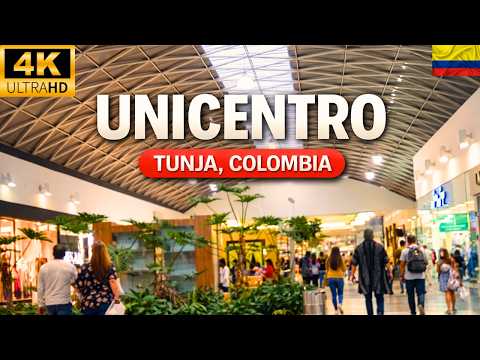 4K Tunja Colombia Walking Tour | Unicentro Mall