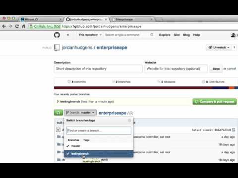 Creating a git branch
