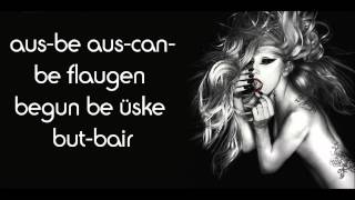 Lady Gaga - Scheiße (LYRICS)