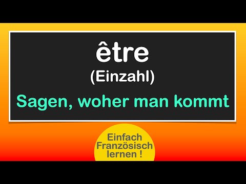 French: être in the singular/Easy to learn!