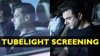 Salman Khan With Preity Zinta, Brother Sohail Khan At Tubelight Screening!