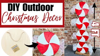 DIY Outdoor Christmas Decor | Dollar Tree Christmas DIYs | Christmas DIYS