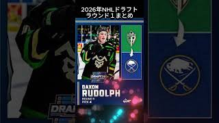 2026NHLドラフト終了！やはり一位はあの男！