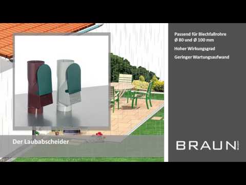 Regentonnenshop.de - Der Laubabscheider / Fallrohrfilter für Regenwasser