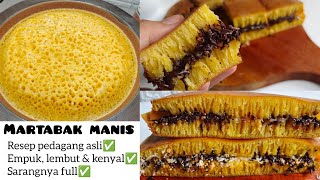 Download lagu I'LL SHARE THE SECRET‼️Sweet martabak recipe, soft, tender & chewy, vendor style mp3