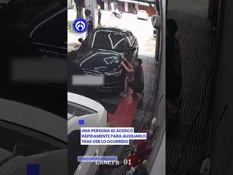 Cofre le aplasta las manos a un hombre mientras revisaba su auto