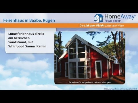 Baabe: Luxusferienhaus direkt am herrlichen Sandstrand, mit Whirlpool - FeWo-direkt.de Video