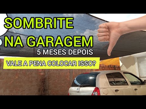 SOMBRITE 80% in the garage (Review) Evaluation 5 months later. Evaluation of the Sombrite awning.