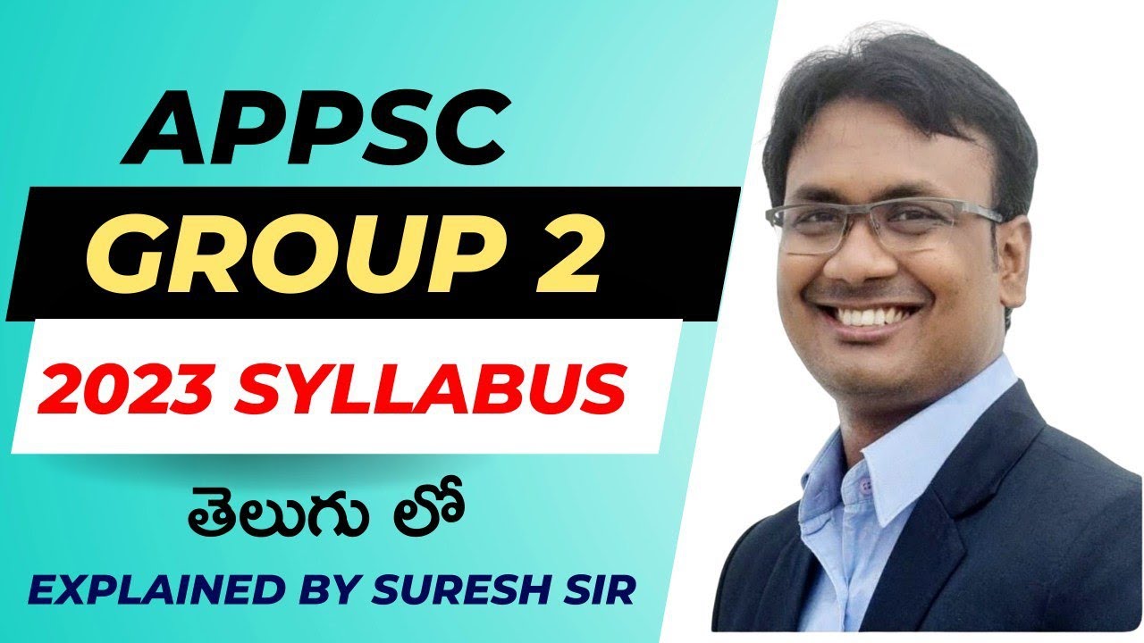 Watch video APPSC Group 2 2023 Syllabus | New Pattern | Explained By Suresh Sir | APPSC Group 2 | APPSC Now APPSC Group 2 2023 Syllabus | New Pattern | Explained By Suresh Sir | APPSC Group 2 | APPSC