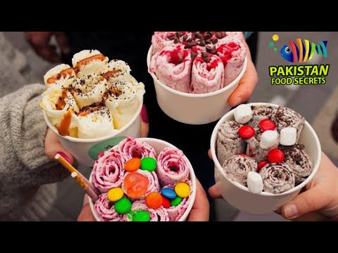 Ice Cream Rolls OREO - Cornetto Dragon - Massive Nutella Bucket Ice Cream Rolls -PakistanFoodSecrets
