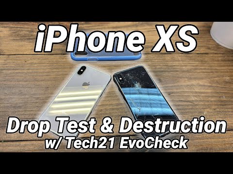 iPhone XS Drop Test & Destruction w/ Tech21 EvoCheck Case