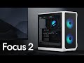 Fractal Design PC-Gehäuse Focus 2 Solid Schwarz