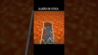 Essa ILUSÃO DE ÓTICA no Minecraft engana todo mundo  #fortnite #gamer #minecraft